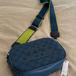 Brand new Marc Jacobs Crossbody in blue and lime green.  Brand new with tags.